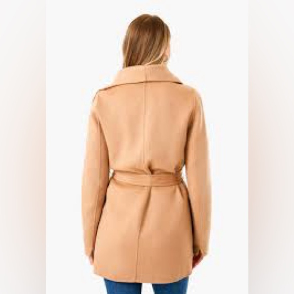 TUCKERNUCK- camel wrap coat - Picture 4 of 11